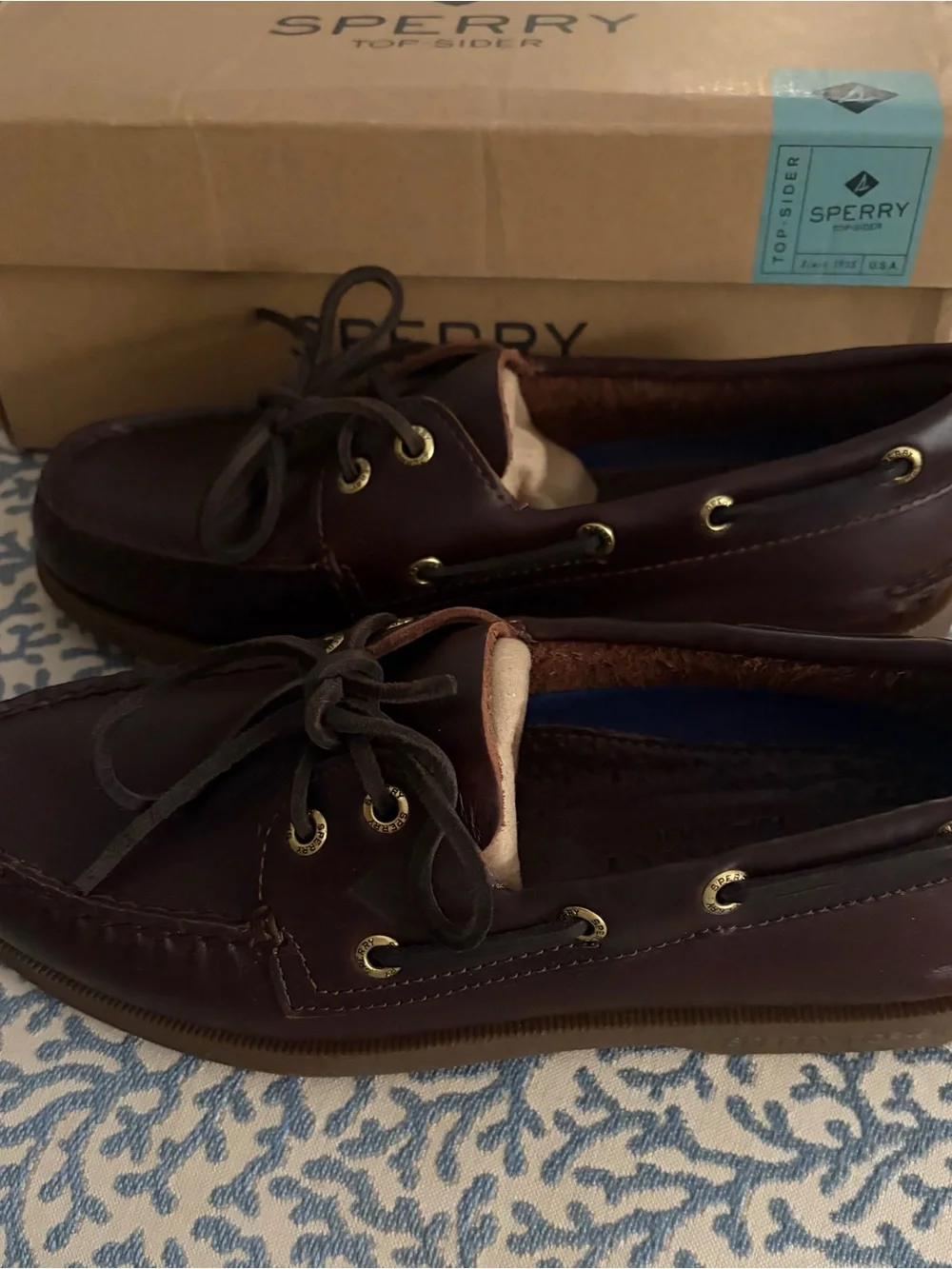 Boys Classic Sperry Top-Sider Authentic Original 2-Eye Boat Shoes Boys 6.5